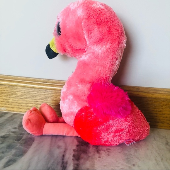 👀4/$25 Ty Beanie Boo Gilda Pink Flamingo, Multicolour - Picture 3 of 12